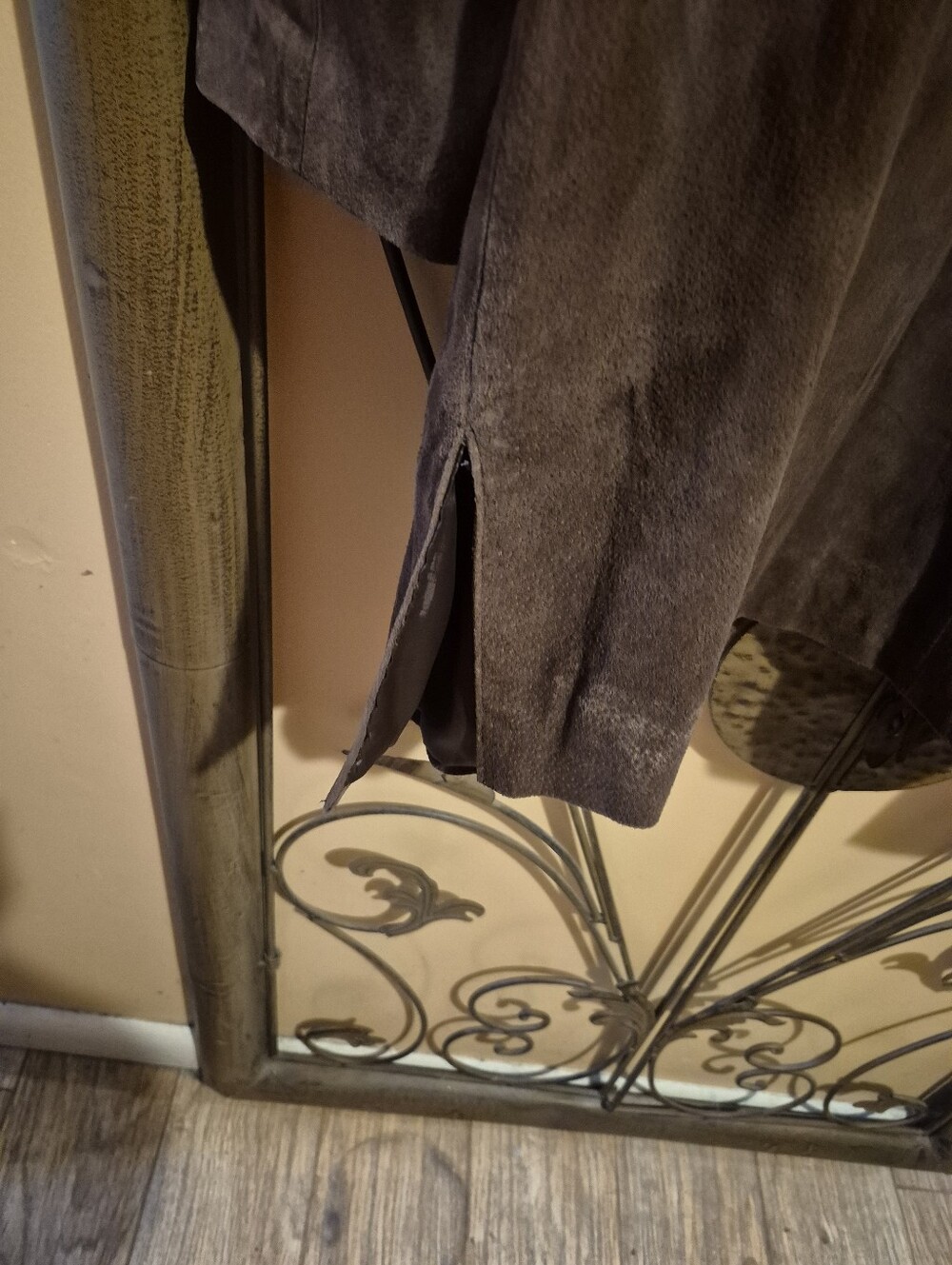 Relativity Genuine Brown Leather Suede Lined Jacket XL - Picture 7 of 8